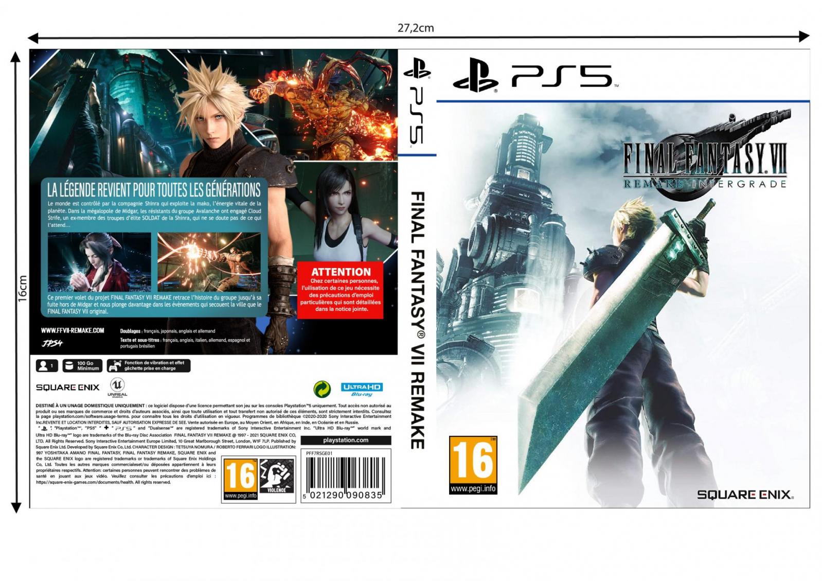 Final fantasy VII remake intergrade PS5