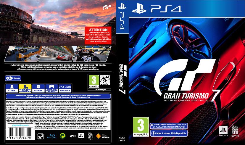 Jaquette Gran Turismo 7 - imprimer télécharger FR