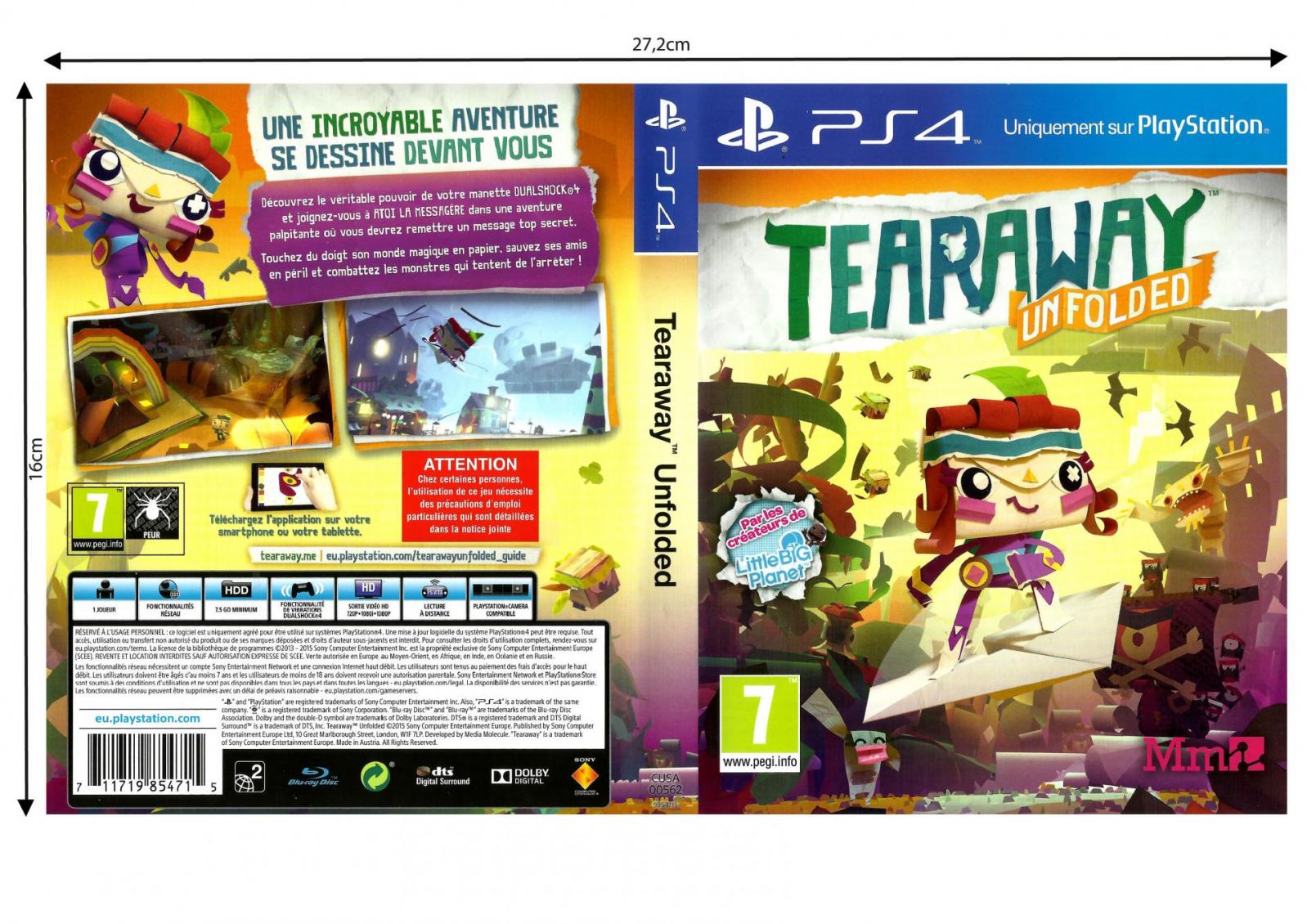 Tearaway unfolded