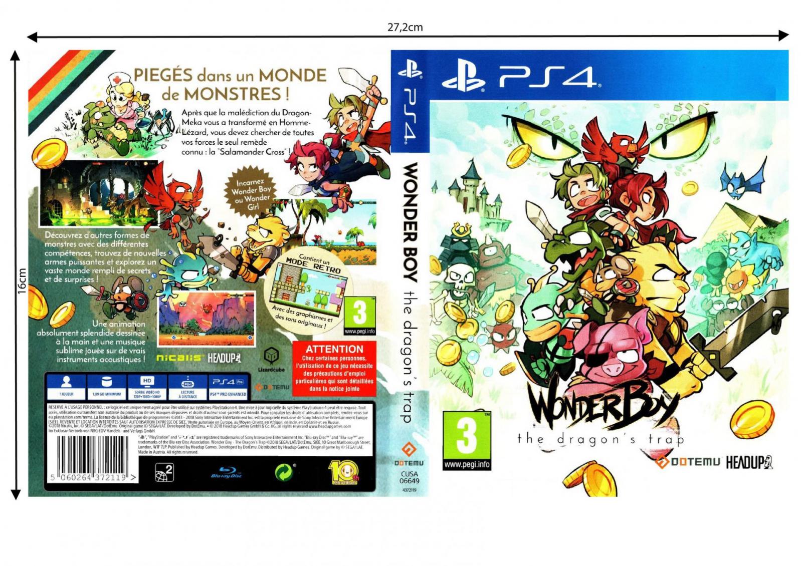 Wonder boy the dragon trap